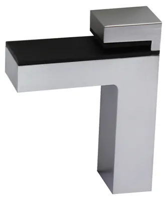 Produktbild von 2x Regalhalter Regalträger Regal Aluminium Alu Chrom Glashalter Glas Design Chrom klein