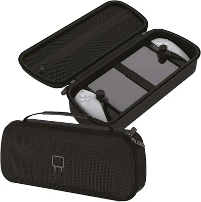 Immagine prodotto di Custodia protettiva - Adatta per PlayStation Portal e PlayStation 5 - Kit di avvio con borsa da trasporto e protezione per lo schermo - Colore: nero
