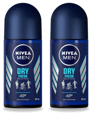 Produktbild von 2 x NIVEA MEN Deo Roller Dry Fresh 50 ml - Vorteilspackung - 2 Stücke
