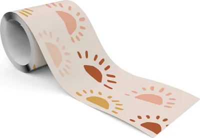 Produktbild von Muralo Selbstklebende Bordüre Tapetenbordüre für Kinderzimmer SONNE im Boho Stil