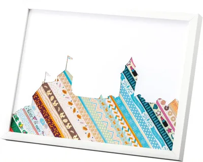 Produktbild von folia 26434 - Washi Tape, Klebeband aus Reispapier, Hotfoil eisblau, 4er Set - ideal zum Verzieren und Dekorieren