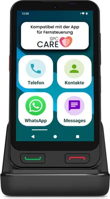 SPC Zeus 2 - Smartphone für Senioren Kompatible mit App Fernverwaltung und -ortung, Easy-Mode, physische Tasten, 5" Display, Dual-Kamera, 64GB