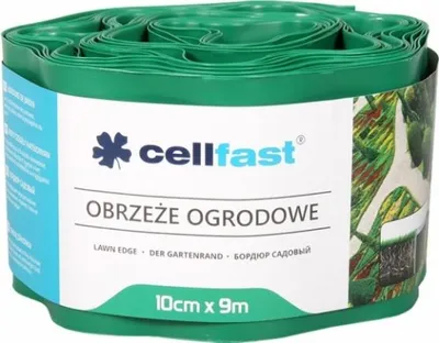 Obrázok produktu pre Zelené záhradné obruby Cellfast 10 cm x 9 m