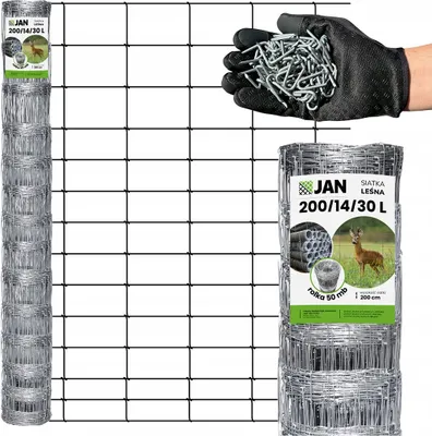 Produktbild von Wildzaun - Knotengeflechtzaun - 200 Cm - 50 M - Wetterfest - Leicht