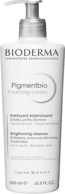 Zdjęcie produktu dla Bioderma Pigmentbio Foaming Cream kremowy zel oczyszczajaco-zluszczajacy wspomagajacy redukcje przebarwien 500ml