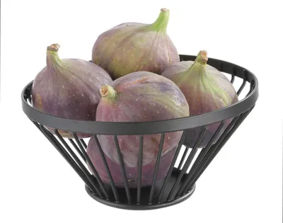 Produktbild von HENDI Obstkorb Ecken abgerundet schwarz Ø280x(H)130