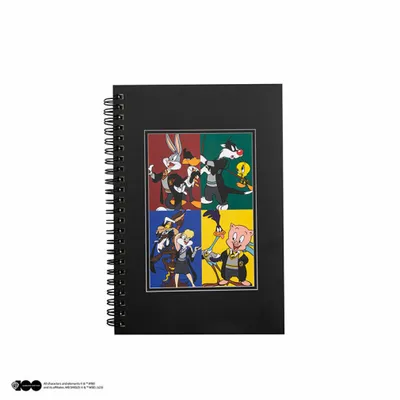 Zdjęcie produktu dla Cinereplicas - Looney Tunes at Hogwarts Spiral Notebook 120 Seiten 14,5 x 21 cm - Oficjalna licencja