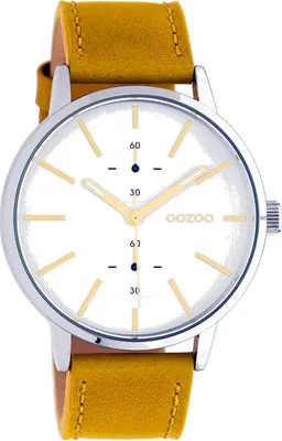 Image de Oozoo - Montre Femme - C10585 - Jaune moutarde argenté