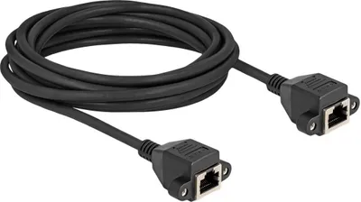 Produktbild von DeLOCK RJ50 Verlängerungskabel Buchse zu Buchse S/FTP 5 m schwarz, 5 m, S/FTP (S-STP), RJ-50, RJ-50, Schwarz