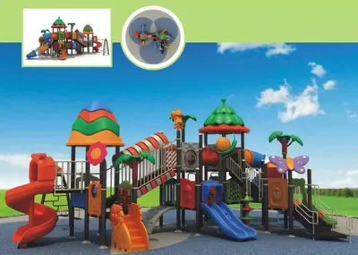 Image de Aires de jeux Enfants Jeux d'extérieur Aire de jeux dans le jardin Toboggan Aire de jeux Animaux