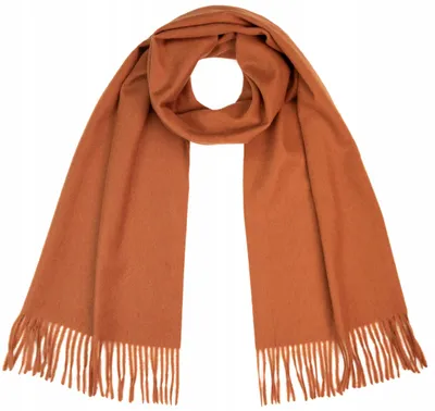Produktbild von Szaleo Hanky Klassischer Wollschal Lang 200 cm Rostrot