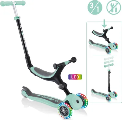 Produktbild von GLOBBER GO-UP FOLDABLE LIGHTS mint, mit Leuchtrollen