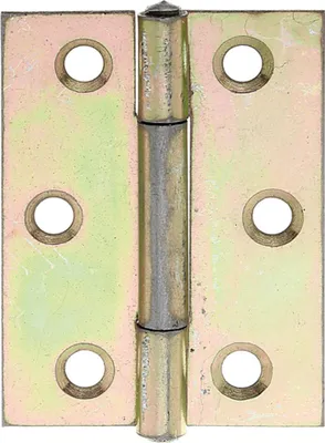 Produktbild von GAH-Alberts Scharnier halbbreit, Scharnier, Gelb, Stahl, Außentürelement, 51 mm, 4,5 mm