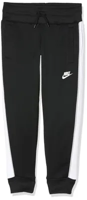 Produktbild von NIKE Mädchen Sport Trousers G NSW Heritage Pants, Black/White/Wolf Grey, S, CJ69
