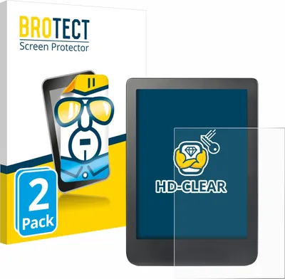 Produktbild von 2x Für Kobo Clara HD (6") / BW / Colour Schutzfolie BROTECT Displayschutz Display Schutz Folie Klar Transparent