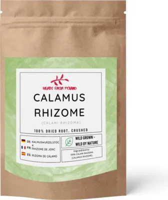 Produktbild von Herbs from Poland Kalmuswurzelstock, Unterstützt Verdauung & Appetit, Beruhigend & Entzündungshemmend, 100% Natürlich – 200g