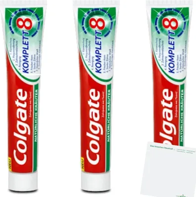Produktbild von Colgate Komplett natürliche Kräuter Zahncreme 3er Pack (3x75ml Packung)
