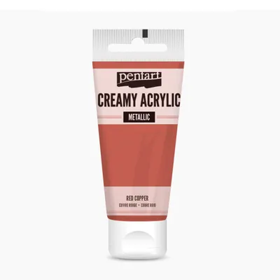 Zdjęcie produktu dla PENTART Creamy Acrylic Metallic, 60 ml, czerwona miedź