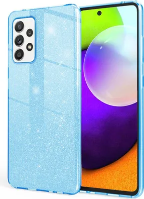 Obrázek produktu pro NALIA Glitter pouzdro na mobilní telefon pro Samsung Galaxy A52 5G / A52 / A52s 5G, kryt Blue