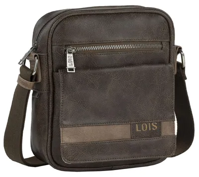 Immagine prodotto di Lois - Borsa a tracolla in pelle da uomo, elegante, da portare a spalla