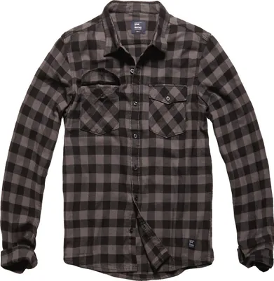 Produktbild von Vintage Industries Flanellhemd Herren Harley Shirt charcoal/schwarz S