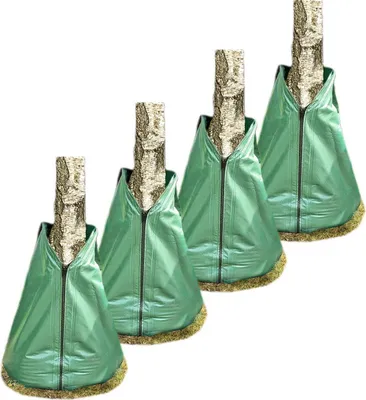 Produktbild von Novatool 4x Säcke für Baumbewässerung 75 Liter Grün Bewässerungsbeutel aus robustem PVC Baumsäcke Bewässerung Baumbewässerung Säcke Wasserbeutel Baum