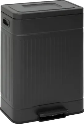 Produktbild von Mülleimer nova mit pedal 2x30l schwarz 45,5x36,5x67 cm - 5 five simply smart