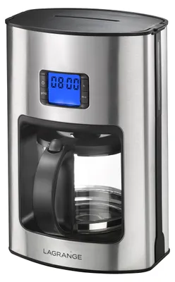 Filterkaffeemaschine 1,5 l, 12 Tassen, Edelstahl, 1000 W