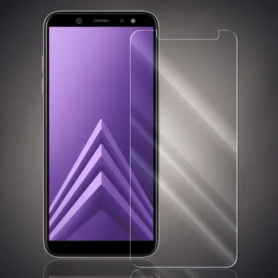 Produktbild von Panzer Folie für Samsung Galaxy A8 2018 Echt Glas Displayschutzfolie Transparent Glasfolie 9H Härtegrad Schutzglasfolie
