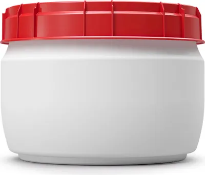 Produktbild von 17 Liter Weithalsfass Tonne Drehdeckelfass Schraubdeckelfass weiß (17 CT SW)