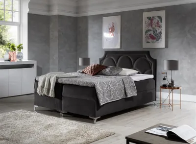 Produktbild von Boxspringbett Schlafzimmerbett TARIK 200x200cm in div. Farbvarianten