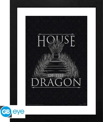 Produktbild von HOUSE OF THE DRAGON - Framed print Iron Throne