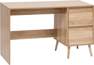 Produktbild von Schreibtisch mit 2 Schubladen Abana helles Holz