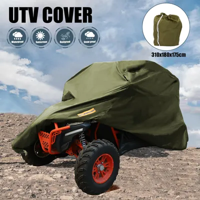 Produktbild von Auto UTV Abdeckung Wasserdicht Alle Wetter Schutzhüllen 210D Armee Grün