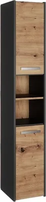 Produktbild von Topeshop S30 ANTRACYT/ARTISAN Aufbewahrungsschrank für Badezimmer
