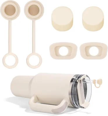 Produktbild von 6er Set Silikon Auslaufsichere Stopfen für Stanley Cup 2,0 40/30oz