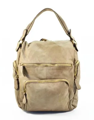 Produktbild von BZNA Rucksack Stella taupe Backpacker Designer Rucksack Damenhandtasche