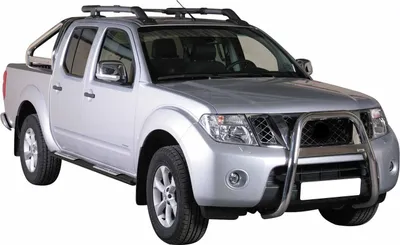 Image de Marchepieds Latéraux pour Nissan Navara Double Cab 2010-2014 Acier Inoxy Noir