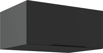 Obrázok produktu pre Hlboká digestorová skrinka LUNARA - šírka 80 cm, čierna / antracit