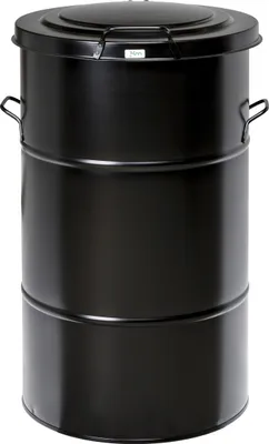 Produktbild von Kongamek Abfallbehälter in schwarz aus Blech 115l Volumen