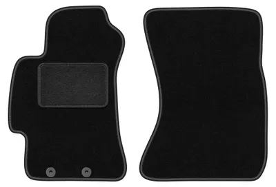 Imagen del producto de Alfombrillas delanteras de moqueta para Subaru Impreza III GH 2007-2013 (hatchback/familiar/WRX) – 2 piezas, negras, a medida – Wielganizator LUX