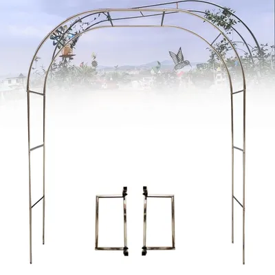 Immagine prodotto di Arco nuziale in acciaio inossidabile per giardino, con supporto per piante rampicanti