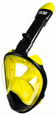 Productafbeelding van Aga Celoobličejová duikmasker S/M, zwart/geel