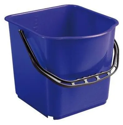 Produktbild von EIMER, PP, BLAU, 15L,SCHWARZER BÜGEL, 340X335X285MM | Eimer (15 l)