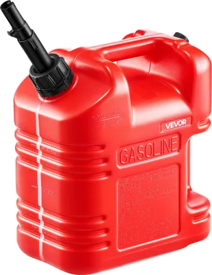 Immagine prodotto di Tanica di carburante VEVOR, 9,5 L, tanica di benzina con beccuccio e scala trasparente, portata massima 15L/min, contenitore di liquidi per la maggior parte delle auto, moto, ATV e UTV, rosso, 1 pz.