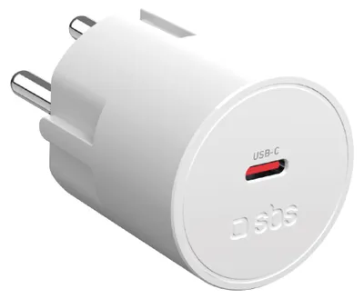 Immagine prodotto di SBS Caricatore con spina Schuko e porta USB-C 45W PD