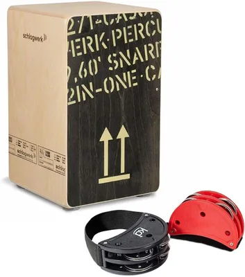 Imagen del producto de Caja Schwarz con set de tamborín de pie