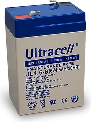 Produktbild von Bleiakku 4V 4,5Ah UL4.5-4 mit geringer Selbstentladung Faston 4,8mm