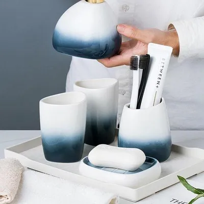 Produktbild von Famanu Badezimmeraccessoire Set 6-teilig - Keramisch, Neutral