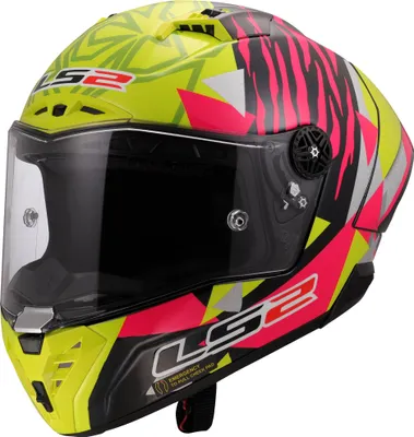 Produktbild von LS2 FF805 Thunder GP Aldeguer Replica Carbon Helm, pink/gelb, 2XL (63/64)